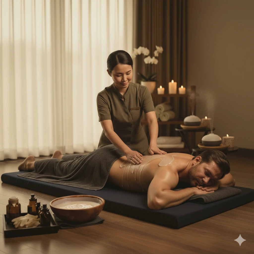 Nourishing body polish at Great Palms Spa in Anna Nagar, Chennai